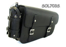 Two strap Synthetic leather swing arm bag three adjustable strap mounting SOL703S-STURGIS MIDWEST INC.