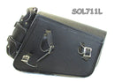Motorcycle single strap swing arm bag 2 Pin buckle three adjustable strap mounting SOL711L-STURGIS MIDWEST INC.