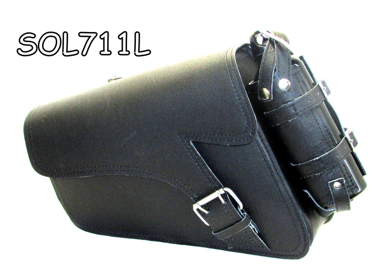 Motorcycle single strap swing arm bag 2 Pin buckle three adjustable strap mounting SOL711L-STURGIS MIDWEST INC.