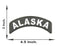 Alaska Rocker Patch Small Embroidered Motorcycle NEW Biker Vest Patch-STURGIS MIDWEST INC.