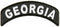 Georgia Rocker Patch Small Embroidered Motorcycle NEW Biker Vest Patch-STURGIS MIDWEST INC.