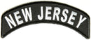 New Jersey Rocker Patch Small Embroidered Motorcycle NEW Biker Vest Patch-STURGIS MIDWEST INC.