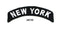 New York Rocker Patch Small Embroidered Motorcycle NEW Biker Vest Patch-STURGIS MIDWEST INC.