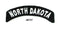North Dakota Rocker Patch Small Embroidered Motorcycle NEW Biker Vest Patch-STURGIS MIDWEST INC.