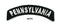Pennsylvania Rocker Patch Small Embroidered Motorcycle NEW Biker Vest Patch-STURGIS MIDWEST INC.