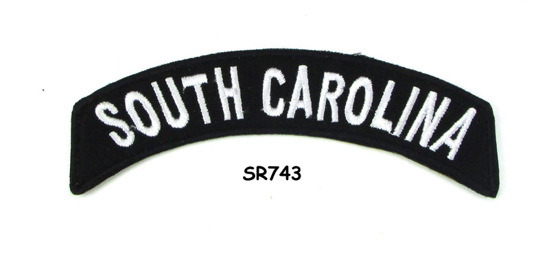 South Carolina Rocker Patch Small Embroidered Motorcycle NEW Biker Vest Patch-STURGIS MIDWEST INC.