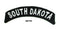 South Dakota Rocker Patch Small Embroidered Motorcycle NEW Biker Vest Patch-STURGIS MIDWEST INC.