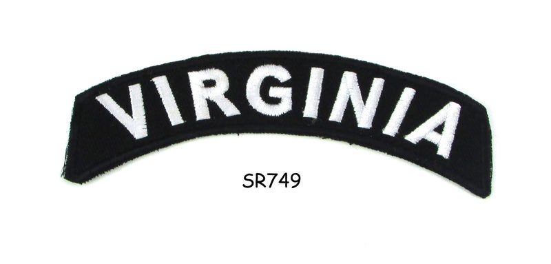Virginia Rocker Patch Small Embroidered Motorcycle NEW Biker Vest Patch-STURGIS MIDWEST INC.
