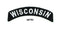 Wisconsin Rocker Patch Small Embroidered Motorcycle NEW Biker Vest Patch-STURGIS MIDWEST INC.