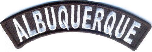 Albuquerque Rocker Patch Small Embroidered Motorcycle NEW Biker Vest Patch-STURGIS MIDWEST INC.