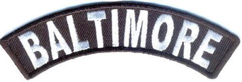 Baltimore Rocker Patch Small Embroidered Motorcycle NEW Biker Vest Patch-STURGIS MIDWEST INC.