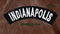 Indianapolis Embroidered Patch Small Rocker Biker Patches-STURGIS MIDWEST INC.