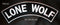 LONE WOLF PATCH ROCKER BLACK FOR BIKER MOTORCYCLE PATCH FOR VEST JACKET NEW-STURGIS MIDWEST INC.