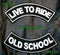 LIVE TO RIDE OLD SCHOOL Rocker Patches Set for Biker Vest-STURGIS MIDWEST INC.