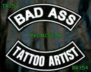 BAD ASS TATTOO ARTIST Rocker Patches Set for Biker Vest-STURGIS MIDWEST INC.