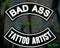 BAD ASS TATTOO ARTIST Rocker Patches Set for Biker Vest-STURGIS MIDWEST INC.