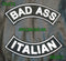 BAD ASS ITALIAN Rocker Patches Set for Biker Vest TR253-BR357-STURGIS MIDWEST INC.