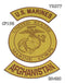 U.S Marines Afghanistan Iron on Sew on Patches Set for Biker Jacket Vest