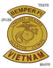 Semper Fi Vietnam Iron on Sew on Patches Set for Biker Jacket Vest