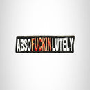 ABSOFUCKINLUTELY Small Patch Iron on for Vest Jacket SB639 - STURGIS MIDWEST INC.