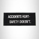 Accidents Hurt Safety Iron on Small Patch for Biker Vest SB974 - STURGIS MIDWEST INC.