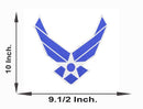 AIR FORCE WINGS MODERN White on Blue Center Patch for Vest - STURGIS MIDWEST INC.