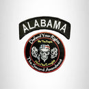 ALABAMA Defend Your Rights the 2nd Amendment 2 Patches Set for Vest Jacket - STURGIS MIDWEST INC.