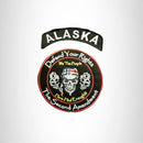 ALASKA Defend Your Rights the 2nd Amendment 2 Patches Set for Vest Jacket - STURGIS MIDWEST INC.