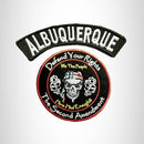 ALBUQUERQUE Defend Your Rights the 2nd Amendment 2 Patches Set for Vest Jacket - STURGIS MIDWEST INC.