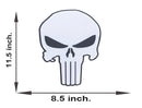 Alien Skull Black on white Center Patch Iron on for Biker Vest CP196 - STURGIS MIDWEST INC.