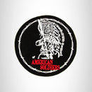 AMERICAN SOLDIERS White Red on Black Iron on Small Patch for Biker Vest SB922 - STURGIS MIDWEST INC.