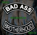 BAD ASS BROTHERHOOD Rocker 2 Patches Set Sew on for Vest Jacket - STURGIS MIDWEST INC.