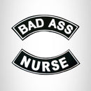 Bad Ass Nurse 2 Patches Set Sew on for Vest Jacket - STURGIS MIDWEST INC.