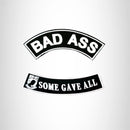 Bad Ass Some Gave All 2 Patches Set Sew on for Vest Jacket - STURGIS MIDWEST INC.
