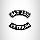 Bad Ass Veteran 2 Patches Set Sew on for Vest Jacket - STURGIS MIDWEST INC.