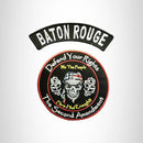 BATON ROUGE Defend Your Rights the 2nd Amendment 2 Patches Set for Vest Jacket - STURGIS MIDWEST INC.