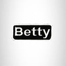 Betty White on Black Iron on Name Tag Patch for Biker Vest NB108 - STURGIS MIDWEST INC.