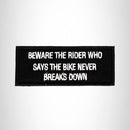 Beware the Rider Who Says the Bike Iron on Small Patch for Vest SB994 - STURGIS MIDWEST INC.