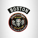 BOSTON Defend Your Rights the 2nd Amendment 2 Patches Set for Vest Jacket - STURGIS MIDWEST INC.