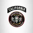 CALIFORNIA Defend Your Rights the 2nd Amendment 2 Patches Set for Vest Jacket - STURGIS MIDWEST INC.