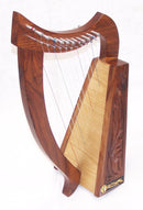 Celtic Irish Baby Harp 12 Strings Solid Wood Free Bag Strings Key - STURGIS MIDWEST INC.