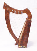 Celtic Irish Baby Harp 12 Strings Solid Wood Free Bag Strings Key - STURGIS MIDWEST INC.