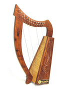 Celtic Irish Baby Harp 12 Strings Solid Wood Free Bag Strings Key - STURGIS MIDWEST INC.