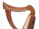 Celtic Irish Baby Harp 12 Strings Solid Wood Free Bag Strings Key - STURGIS MIDWEST INC.