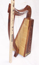 Celtic Irish Baby Harp 12 Strings Solid Wood Free Bag Strings Key - STURGIS MIDWEST INC.