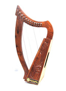 Celtic Irish Baby Harp 12 Strings Solid Wood Free Bag Strings Key - STURGIS MIDWEST INC.