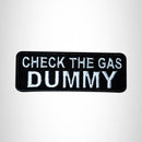 CHECK THE GAS Small Patch Iron on for Vest Jacket SB574 - STURGIS MIDWEST INC.