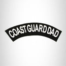 COAST GUARD DAD White on Black Top Rocker Patch for Biker Vest Jacket TR339 - STURGIS MIDWEST INC.