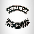 Combat Medic Brotherhood 2 Patches Set Sew on for Vest Jacket - STURGIS MIDWEST INC.