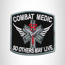 COMBAT MEDIC Iron on Small Patch for Biker Vest SB894 - STURGIS MIDWEST INC.